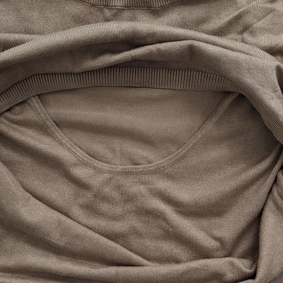 Kindred Bravely Medium Classic Nursing and Maternity Turtleneck in Camel - Picture 5 of 6